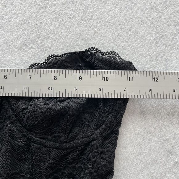 Outcast Latisha Mini Black Dress Sleeveless Mesh Lace w/ Boning & Underwire New - Picture 6 of 8